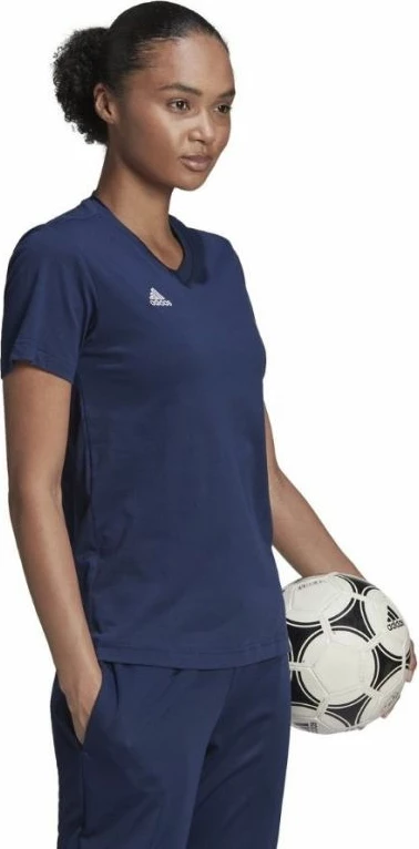 Maicë adidas Entrada 22 për femra, blu marine [Madhësia: M]