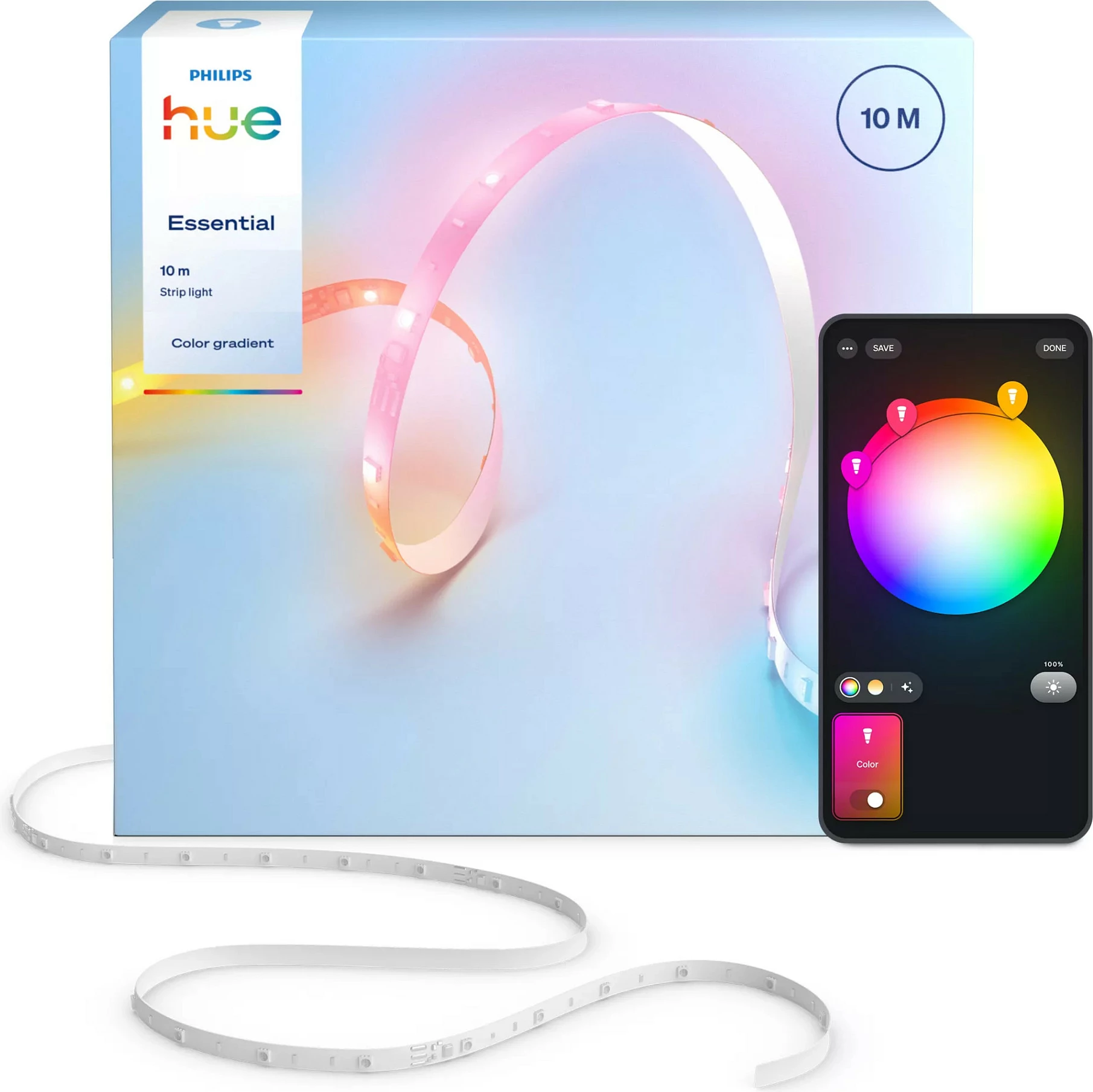 Shirit LED smart Philips Hue Essential Gradient, 10 m, multicolor