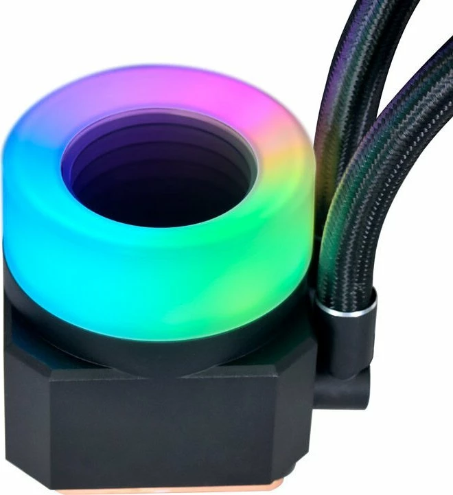Ftohës uji AIO për CPU Lian Li Galahad II Trinity Performance 360, radiator 360mm, 3x120mm PWM, ARGB, i zi