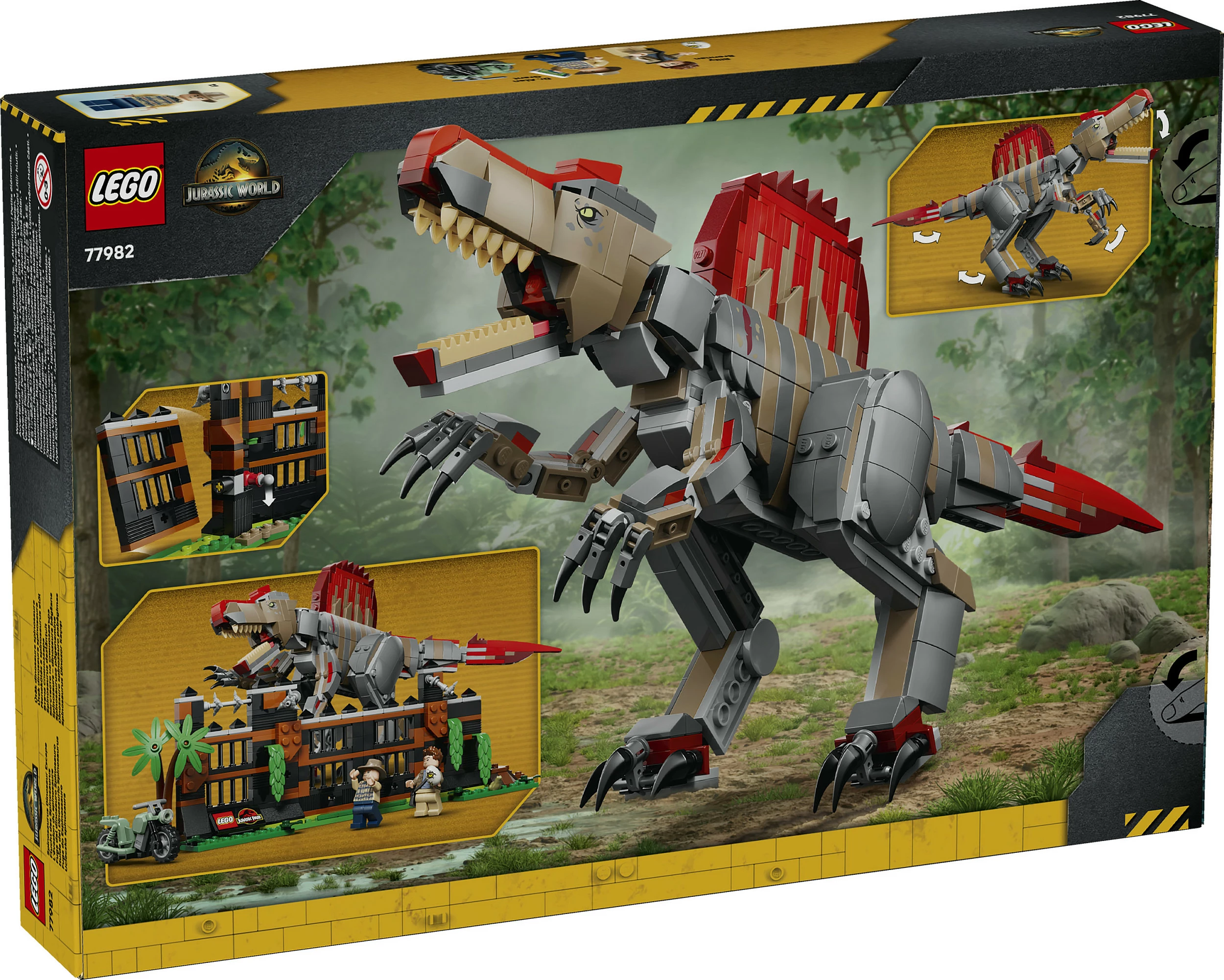 Set LEGO Jurassic World 77982 Spinosaurus Escape, 820 copë, 9+