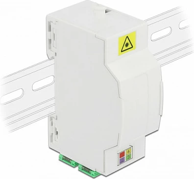 Kuti lidhëse fibër optike DeLOCK, DIN rail, 4x SC Simplex / LC Duplex, e bardhë