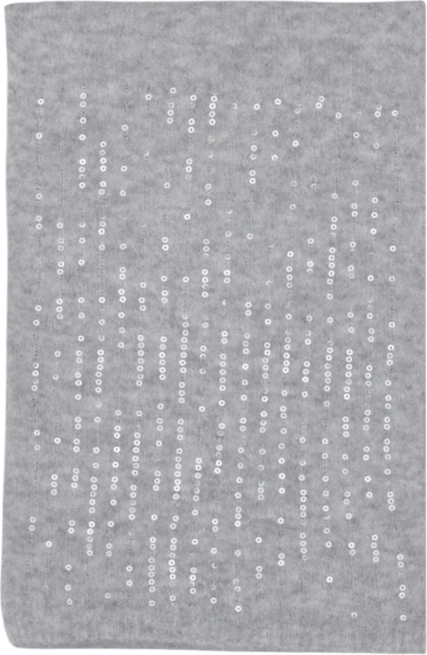 Shall për femra Pieces Pcjulietta Long Sequins 17160048, gri