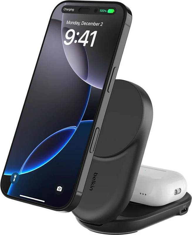 Karikues wireless Belkin Qi2, 25W, USB-C, kabllo 1.5m, i zi