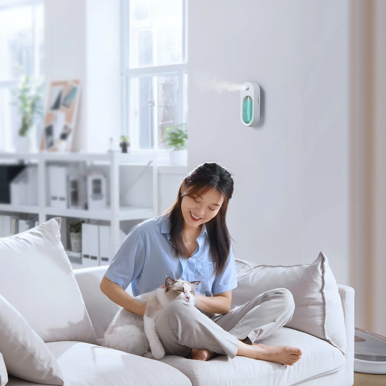 Pastrues aromash Baseus Tulip A1, 1500mAh, i bardhë