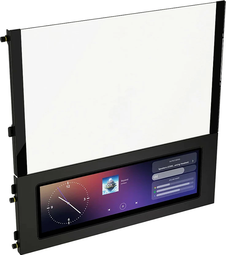 Kasë Corsair 4000D LCD RS ARGB, Midi Tower ATX, LCD 14.5", xham i temperuar, e zezë