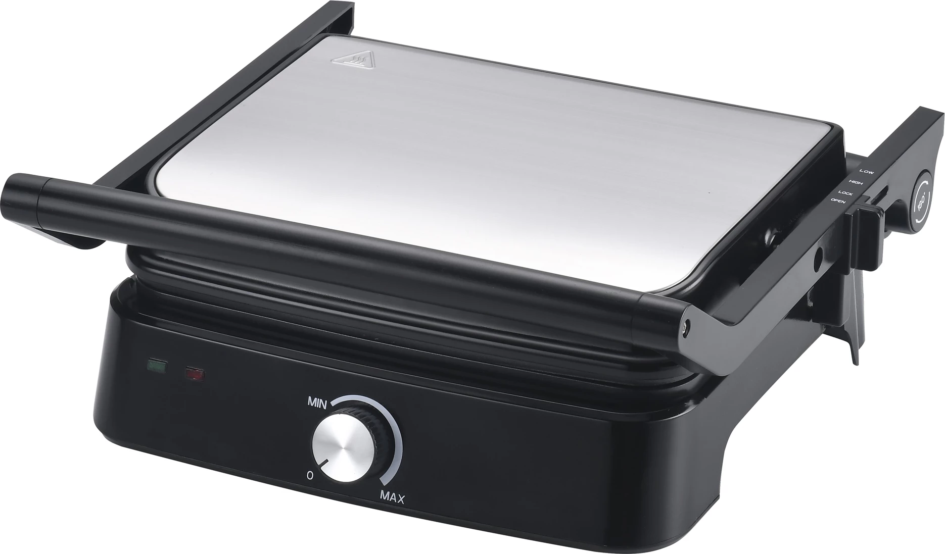 Grill elektrik Elit CGI-2320 2000W, 180°, pllaka 29x23.3cm, inox/zi