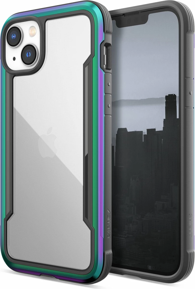 Mbështjellës Raptic X-Doria Shield për iPhone 14, MagSafe, Iridescent