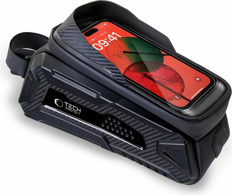 Çantë biçiklete Tech-Protect V2 me hapësirë për telefon, 1.2L, e zezë