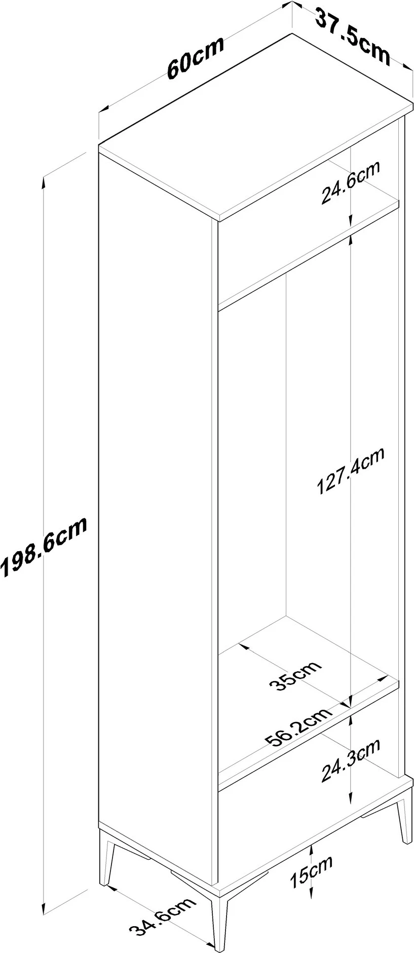 Stendë korridori Hanah Home, EA111 - 2703, ngjyrë arre dhe e bardhë