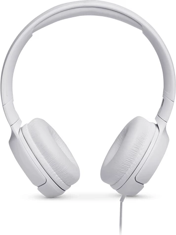 Kufje JBL Tune 500 (JBLT500WHT), me kabllo 3.5mm, mikrofon, Pure Bass, të bardha