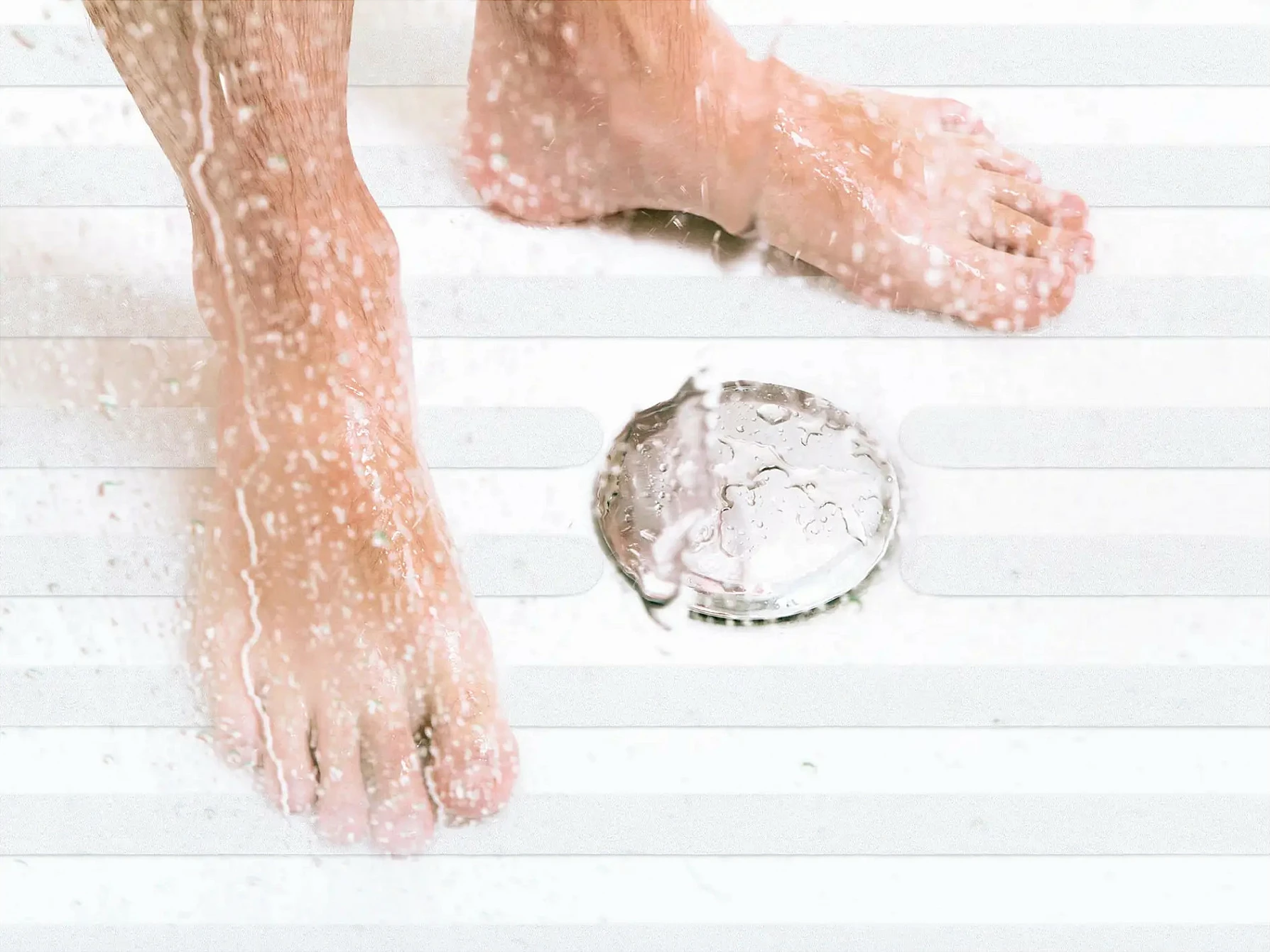 Shirit anti-rrëshqitës tesa Anti-Slip Bath & Shower, 25 mm x 5 m, transparent