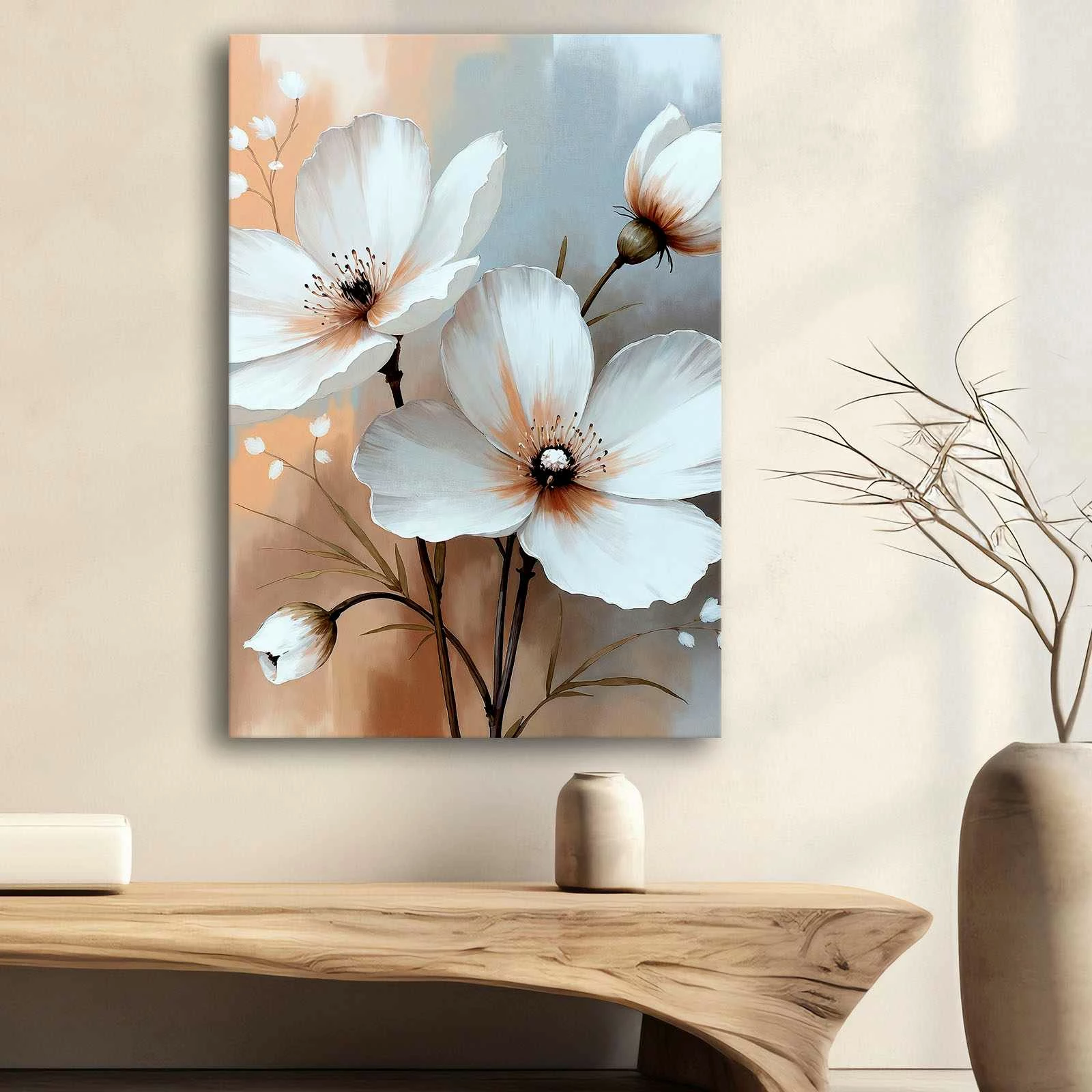 Pikturë dekorative në kanavacë, shumëngjyrëshe, Wallity, 70x100cm, 70100Wabisabi-015