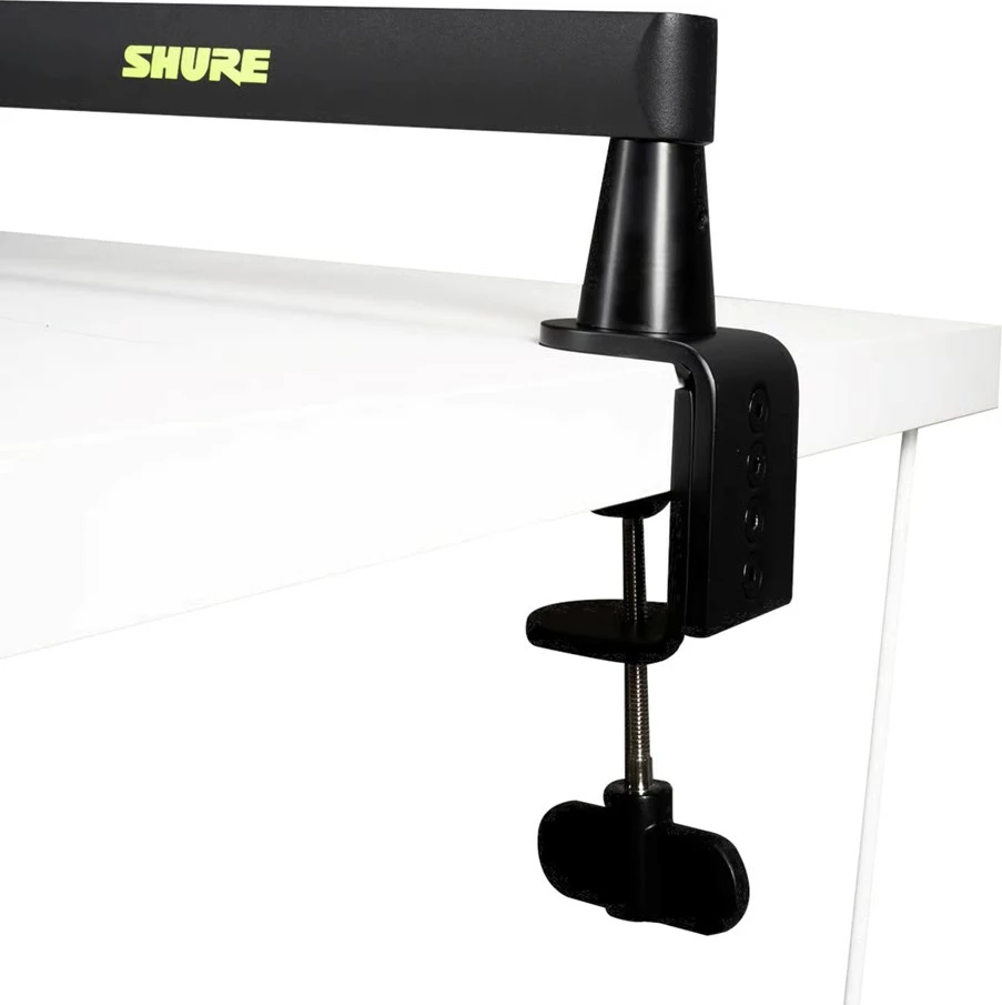 Krah mikrofonik SHURE SH-BROADCAST2 për tavolinë, profil i ulët, i zi