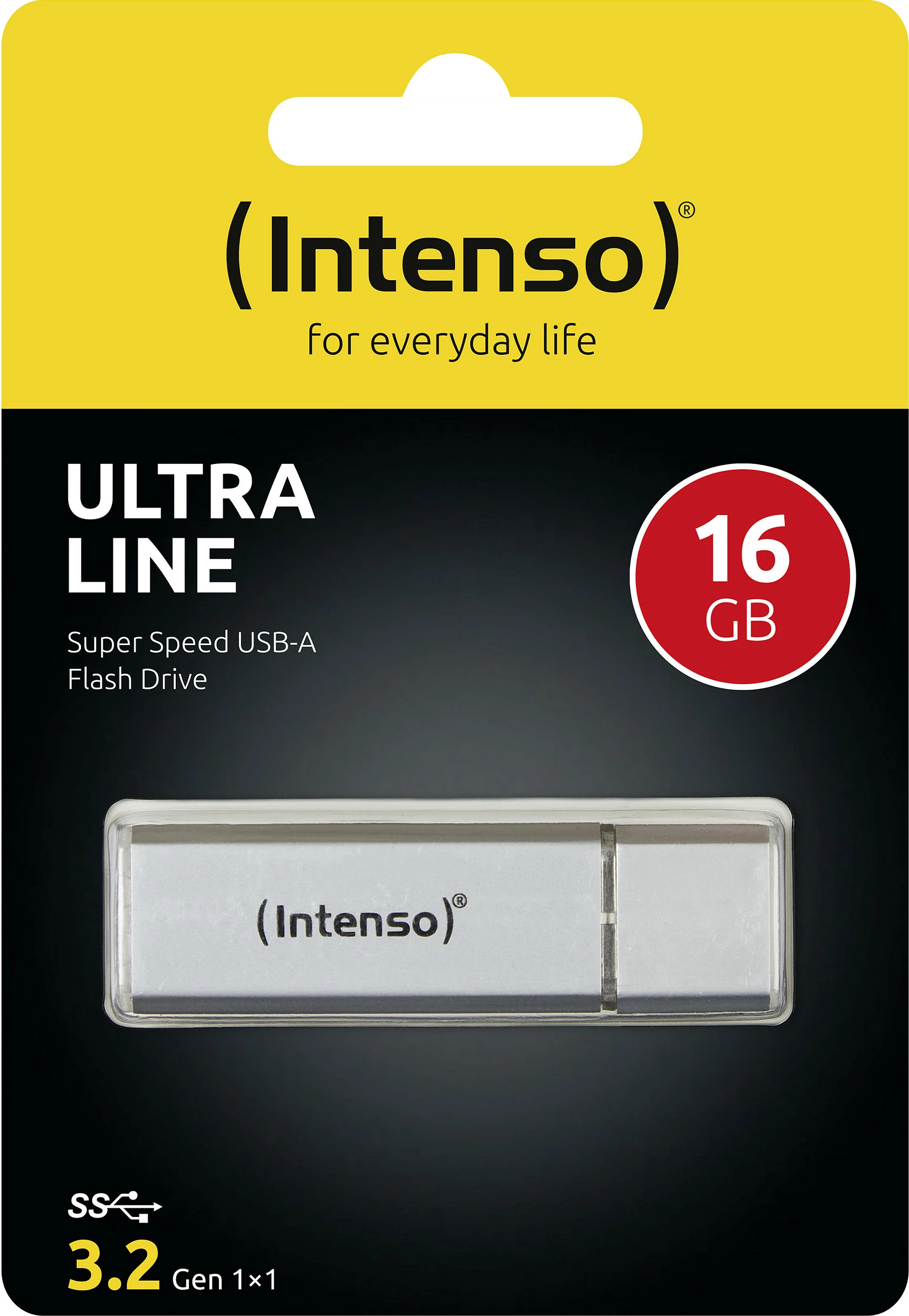 USB Intenso Ultra Line 16 GB, USB Type-A, 3.2 Gen 1, Silver