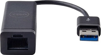 Adapter rrjeti USB në Ethernet Dell 470-ABBT, Gigabit 1000 Mbps, USB 3.2 Gen 1, i zi