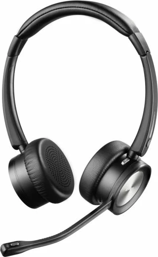 Kufje wireless Sandberg Wireless Office Headset Pro+ 126-18, Bluetooth 5.2, over-ear me mikrofon, stacion karikimi, të zeza, set 3 copë