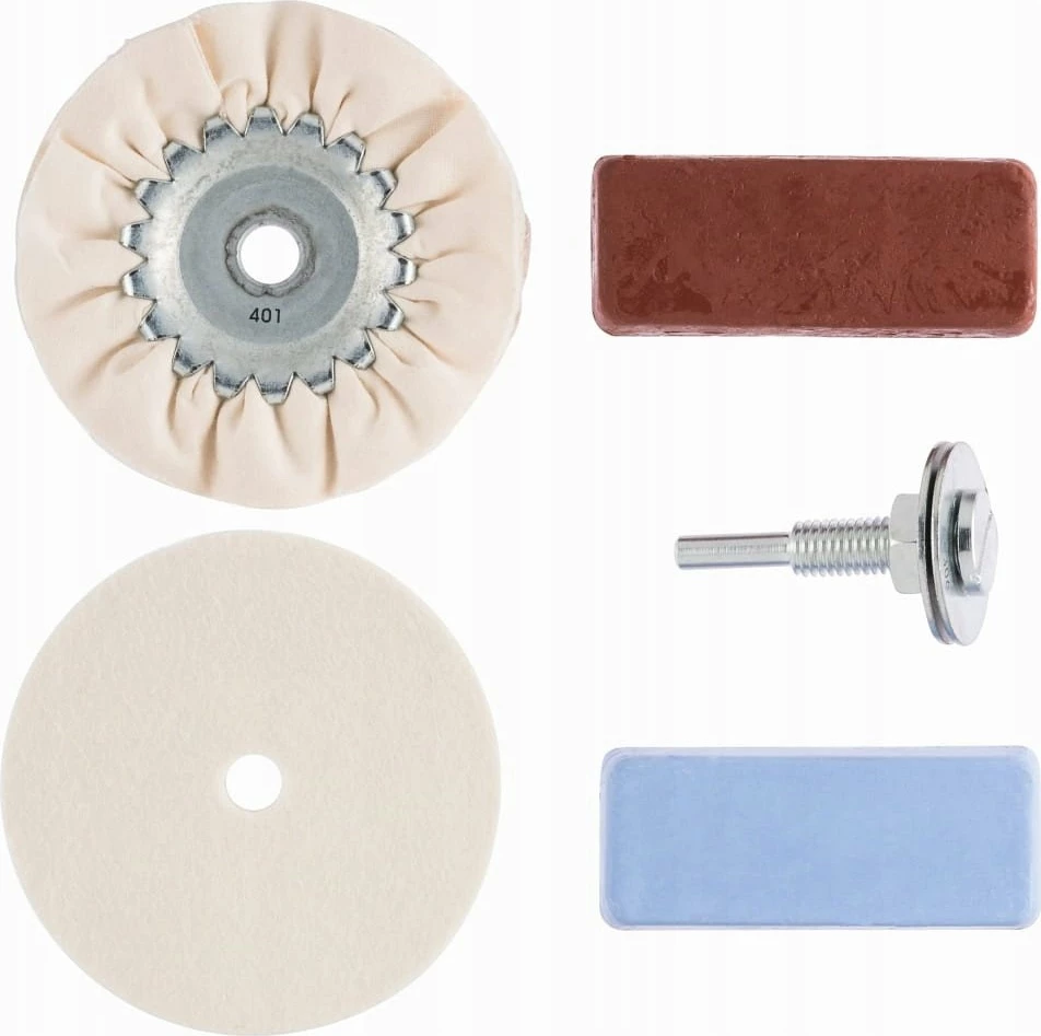 Set aksesorësh për polirim Bosch 2609256555, Ø85 mm, shank 6 mm, 5 copë