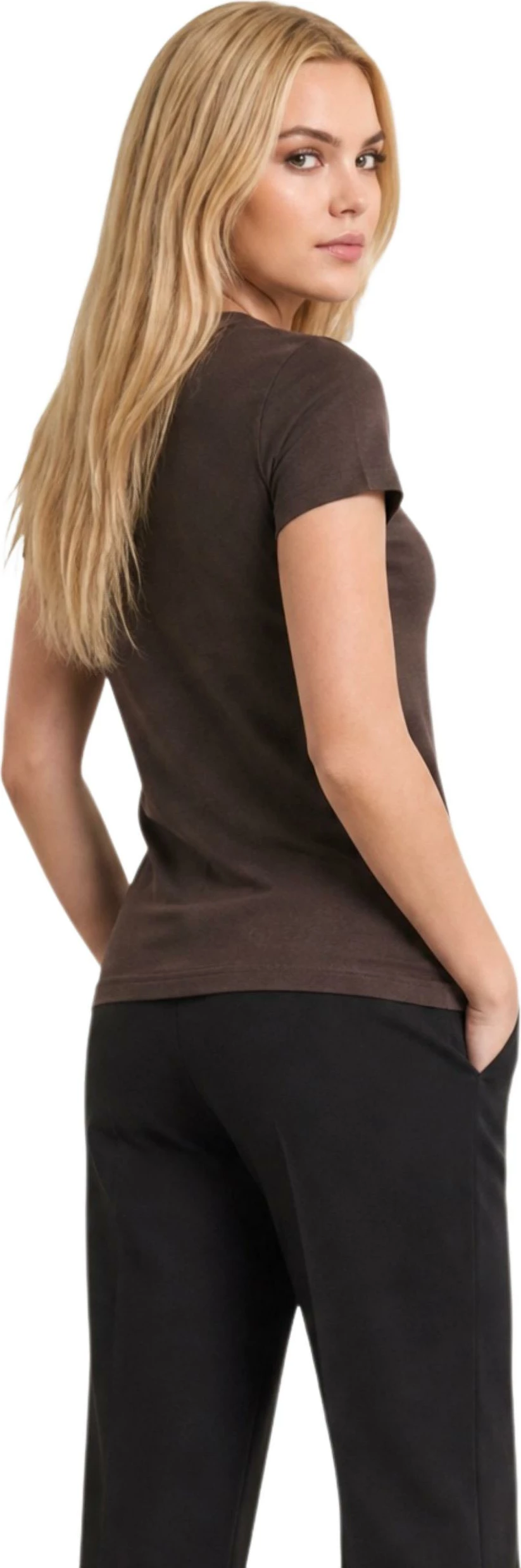 Maicë për femra Armani Exchange XW002777 AF10356, kafe [Madhësia: XS]
