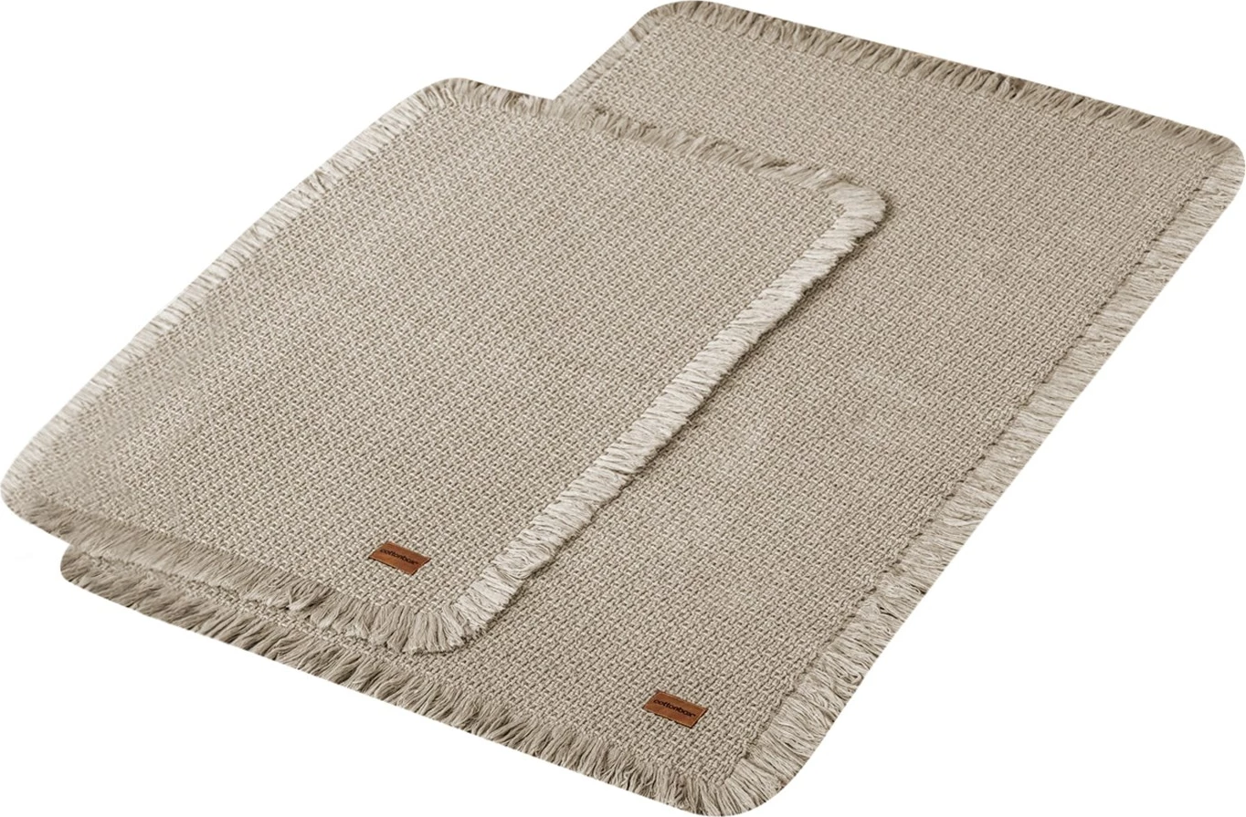 Set tapetash për banjo (2 copë), Mijölnir, qilim për banjo, bezhë