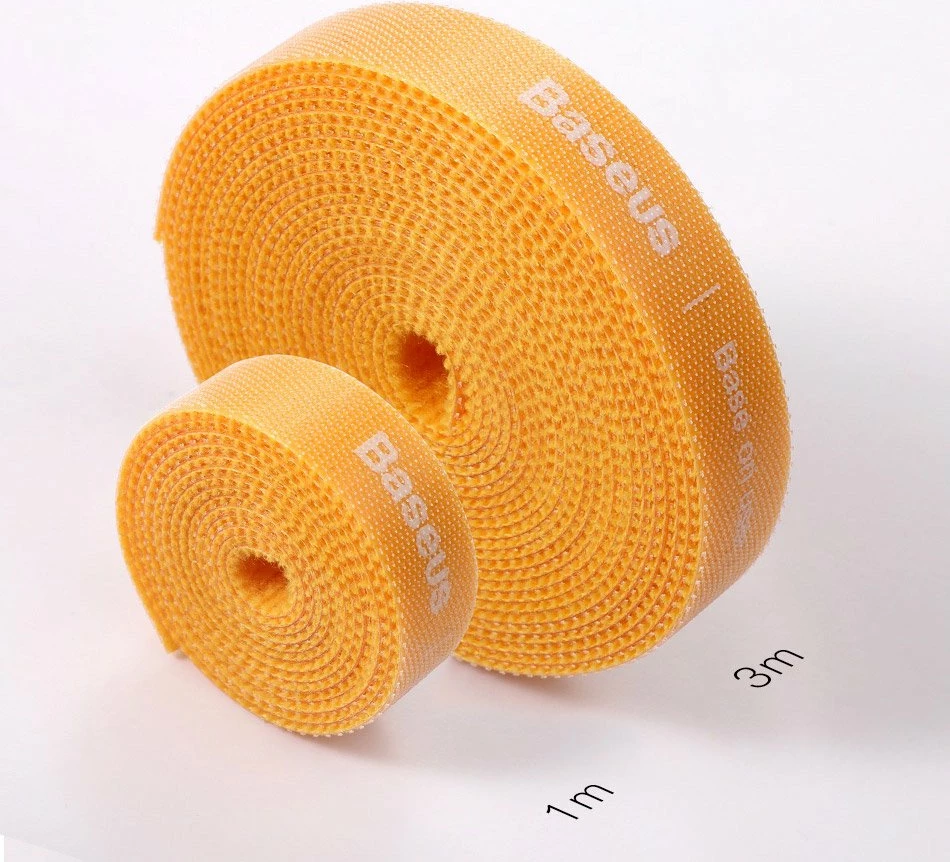 Shirit velcro Baseus ACMGT-E01 për organizim kabllosh, 1m, i zi