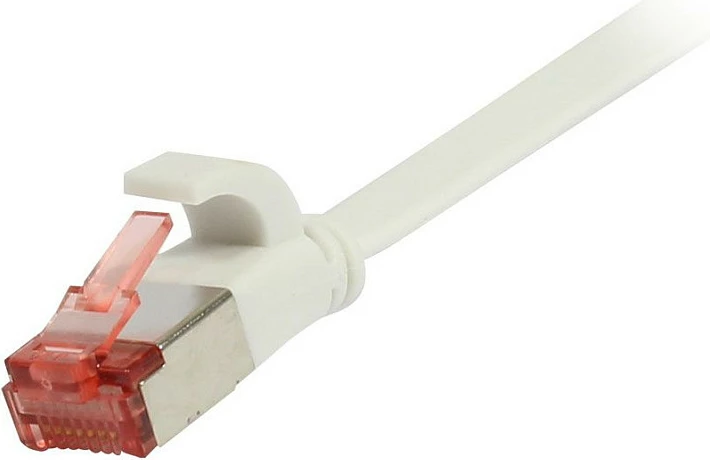Kabllo LAN Synergy21 Patchkabel RJ45 CAT6 2m 250MHz, e sheshtë, e bardhë