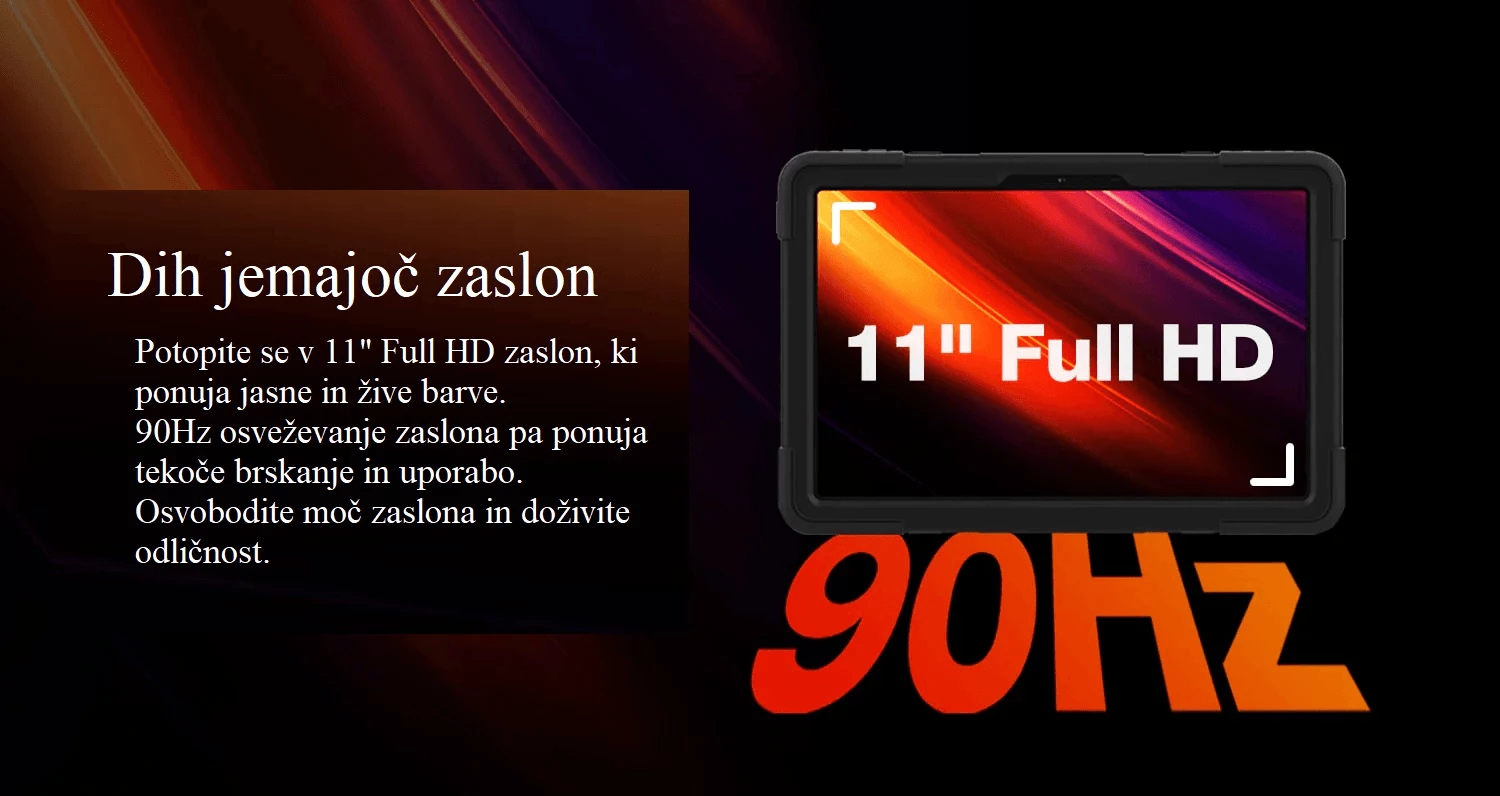 Tablet rugged AGM Pad P2 Active 11\", 8GB+8GB RAM, 256GB, IP68, Android 14, i zi/portokalli