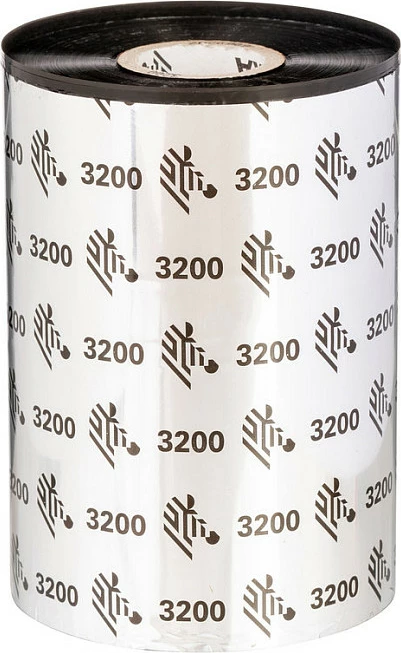 Ribbon termotransfer Zebra 3200 Wax/Resin, 74m x 56mm, bërthamë 12mm, i zi