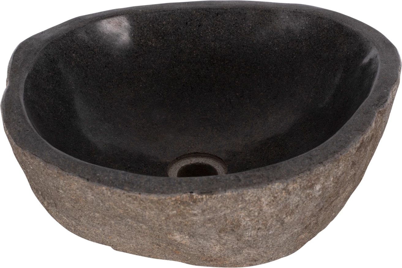 Lavaman guri i gdhendur, ngjyrë gri, 40x40x20H cm, FH7807