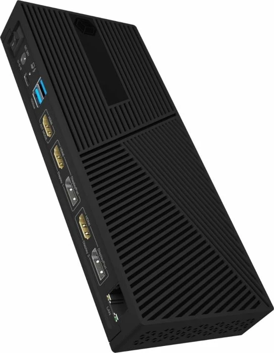 Stacion dokimi USB-C ICYBOX IB-DK2246AC, 11-në-1, DisplayLink, 4K@60Hz, triple monitor, PD 100W, e zezë