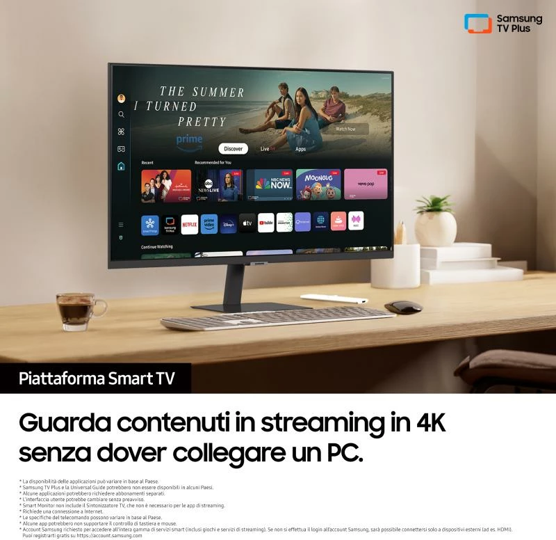 Monitor i mençur Samsung Smart Monitor M7 M70D (LS32DM700UUXEN) 32" TFT/LCD i zi