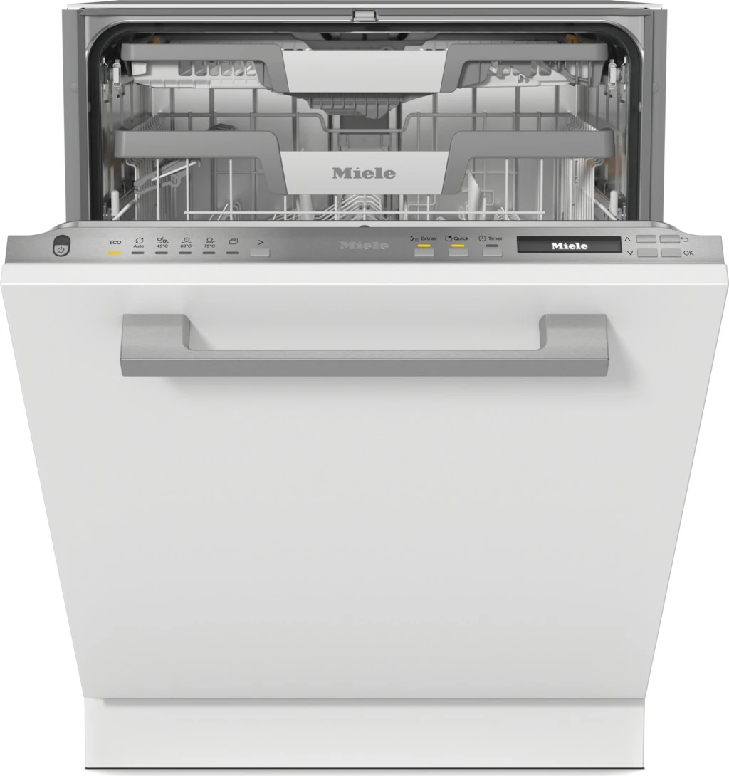 Lavastovilje Miele G 7260 SCVi, e integrume plotësisht, 14 komplete, sirtar 3D MultiFlex, e bardhë