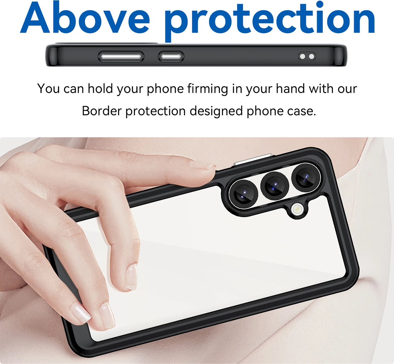 Mbështjellës Hurtel Outer Space Case për Samsung Galaxy S25 Edge, TPU/PC, i zi