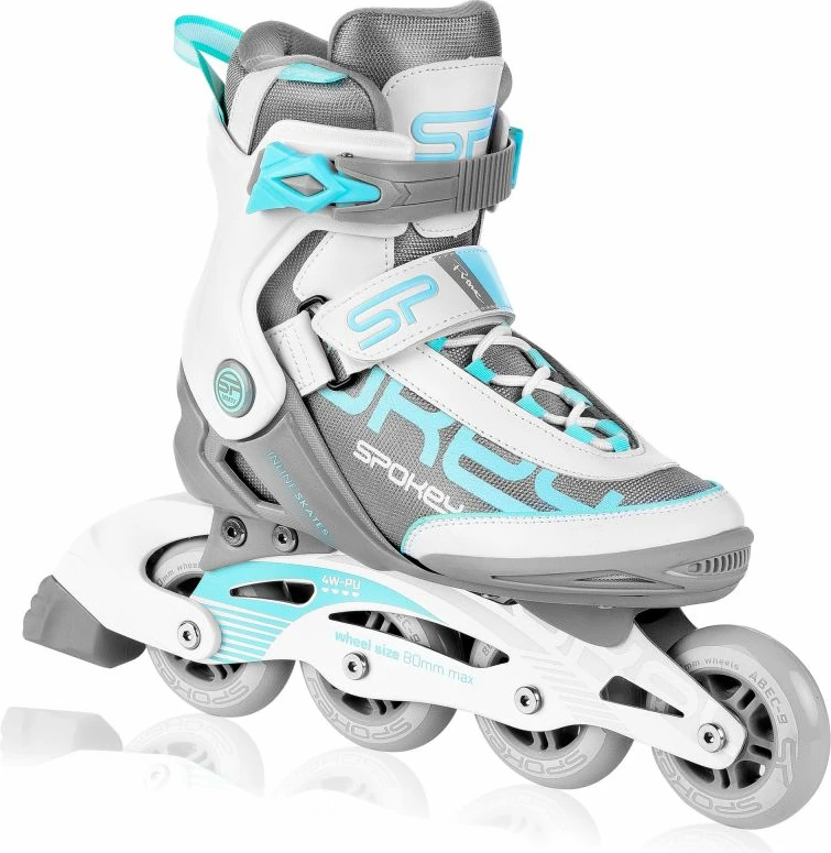 Patine me rrota Spokey Prime Pro WH/TQ për meshkuj dhe femra, madhësia 38