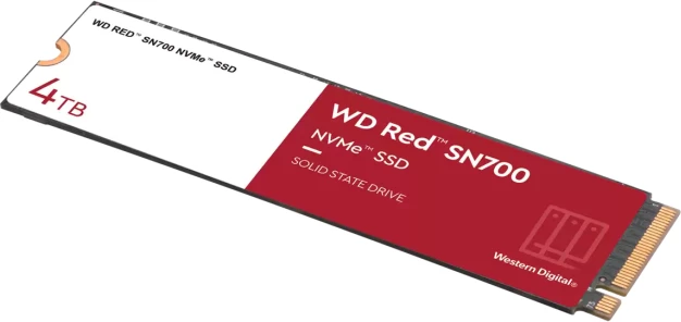 SSD disk SanDisk WD Red SN700 WDS400T1R0C 4TB M.2 2280 NVMe PCIe 3.0, kuqe/bardhë