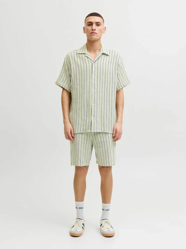 Shorce për meshkuj Jack&Jones JPSTJAIDEN COBA STRIPE JOG SHORTS REG SN, me vija [Madhësia: M]