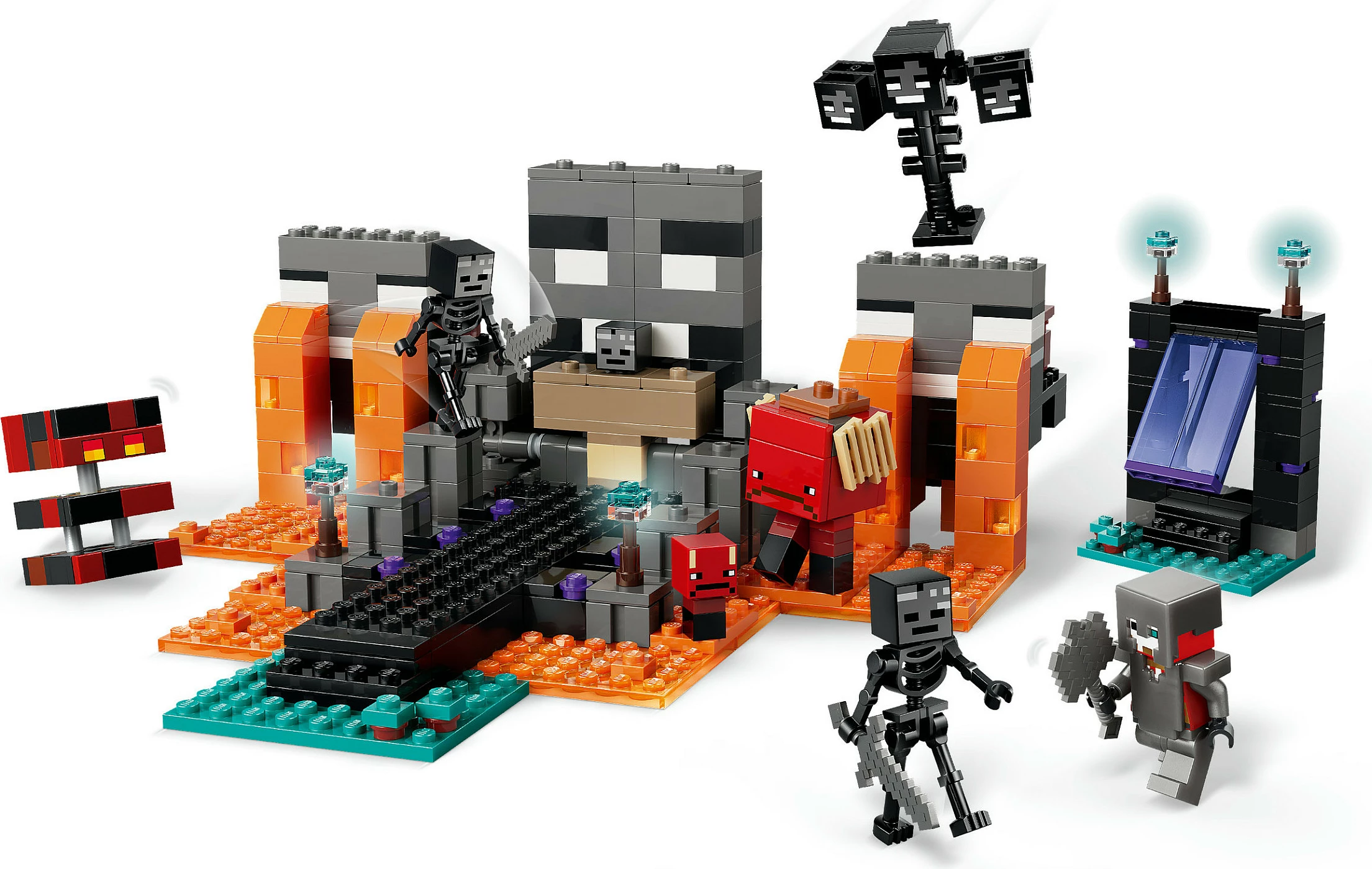 Set ndërtimi LEGO Minecraft Wither Battle 21590, 494 copë, 7 figura, shumëngjyrësh