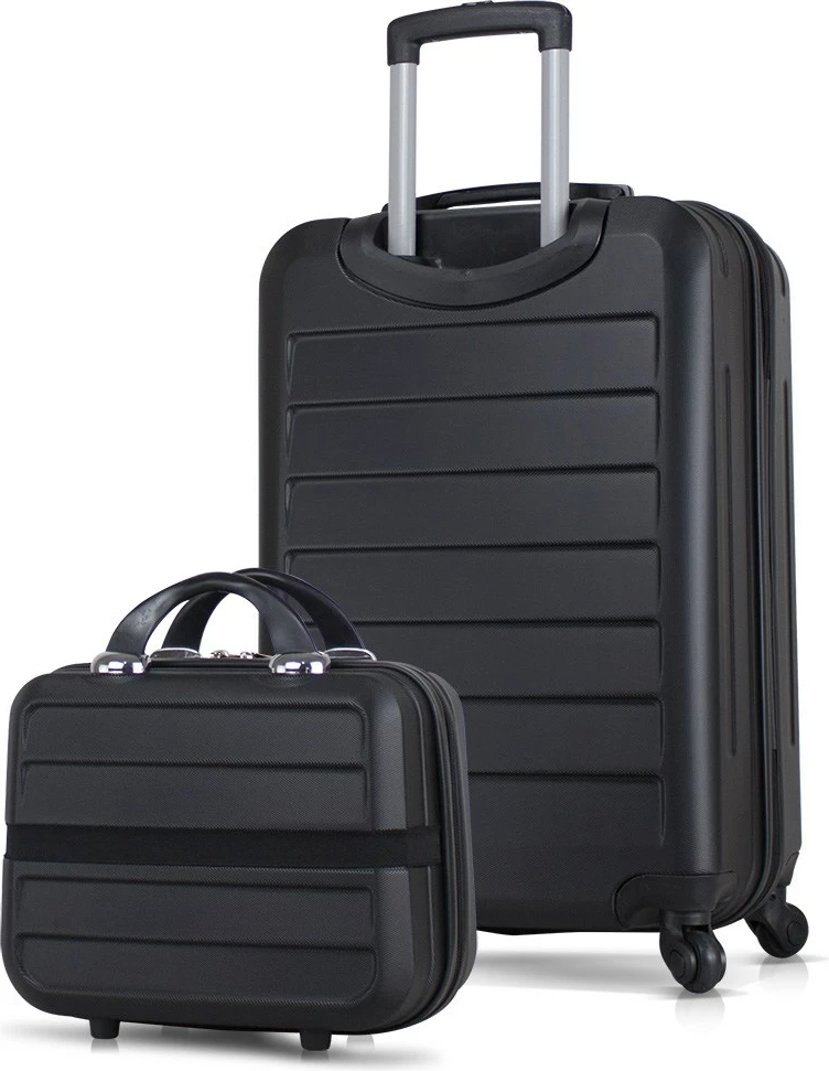 Set valixhesh (2 copë), ngjyrë e zezë, Zoozie Bags, 1604
