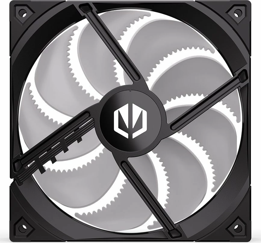 Ventilator kasë PC Endorfy Fluctus 140 PWM ARGB EY4A004, 140mm, 4-pin PWM, 1800 rpm, 1 copë, i zi