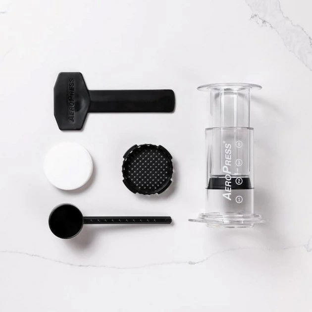 Aparat manual për kafe AeroPress Clear, 250 ml, Transparent