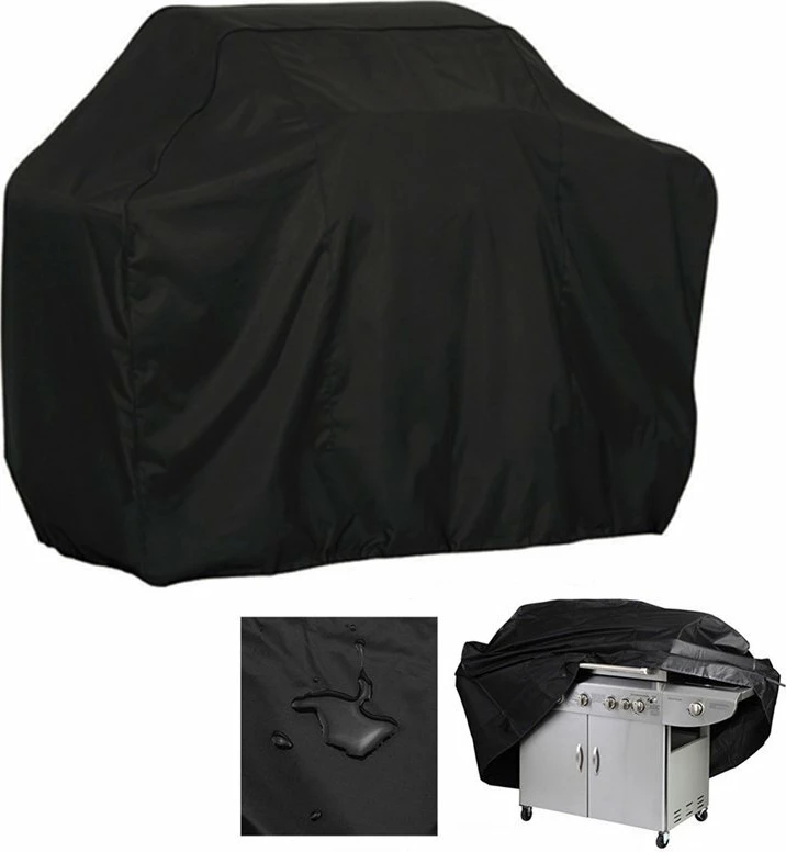 Mbulesë ujërezistuese për grilë/biçikletë/skuter, Hurtel, L 145x61x117 cm, e zezë