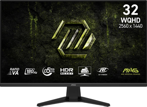 Monitor MSI MAG 325QF E18V, 31.5", WQHD, 180Hz, i zi