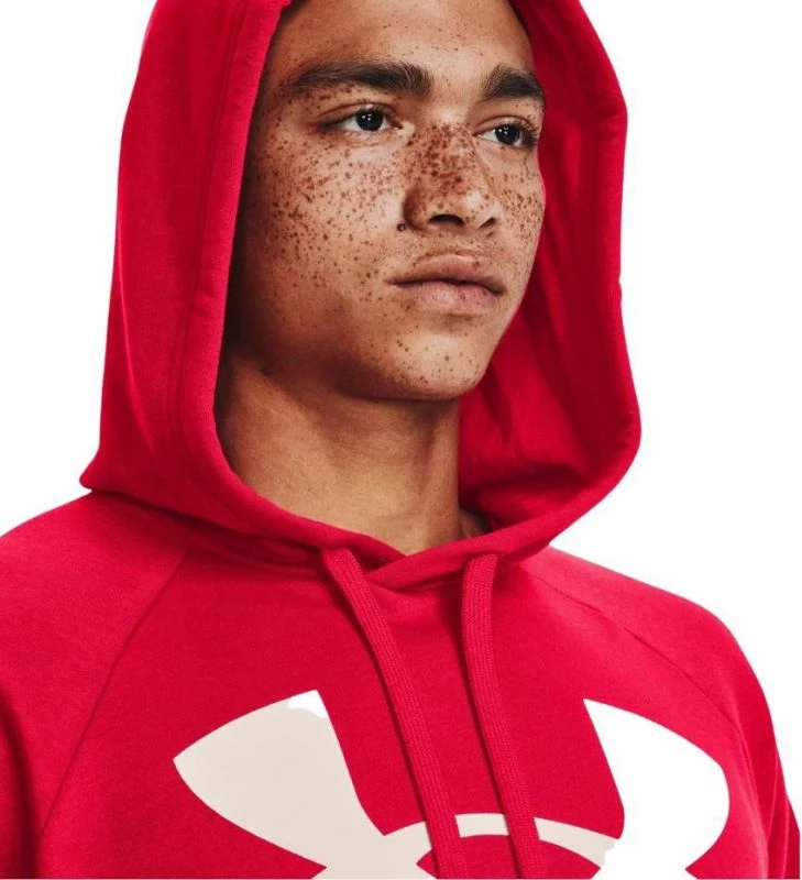 Duks pa kapuç Under Armour Rival Fleece për meshkuj, ngjyrë e kuqe