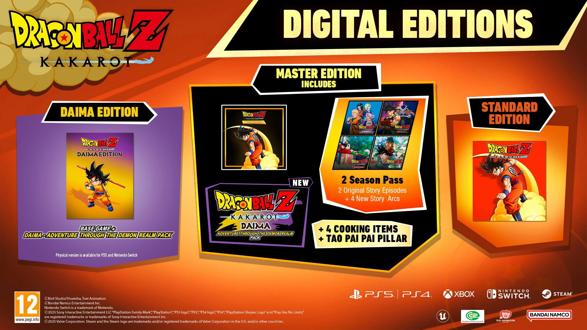 Lojë PS5 Bandai Namco Dragon Ball Z: Kakarot Master Edition, season pass-at të përfshira