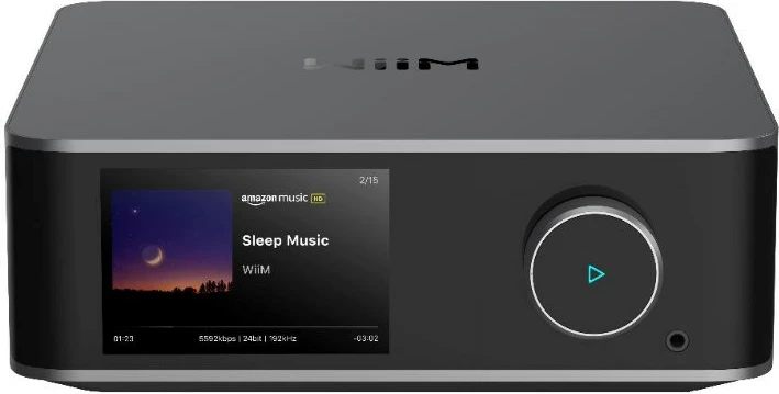 Hi-Res music streamer WiiM Ultra, 806110, 24-bit, Bluetooth 5.3, Ethernet, gri e errët