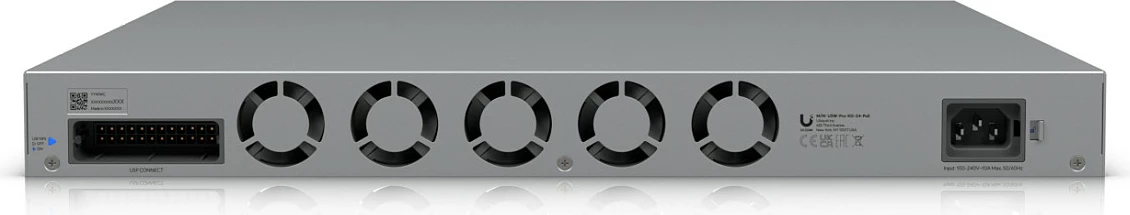 Switch Ubiquiti UniFi USW-Pro-XG-24-PoE, 24x RJ45 (16x 10G + 8x 2.5G), PoE 720W, Rack Mount, gri