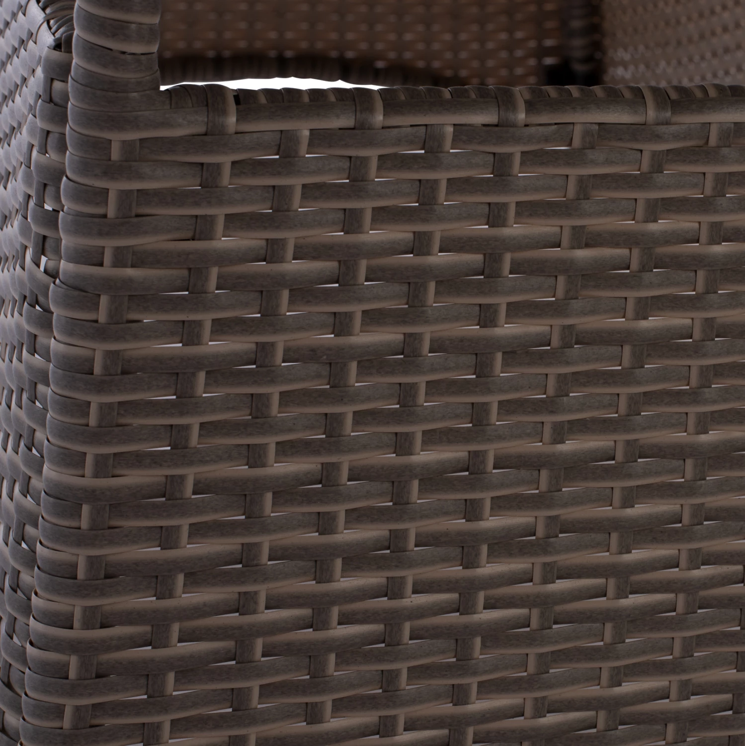 Tavolinë metalike Minsk rattan gri FH5507.01 150x90x75 cm