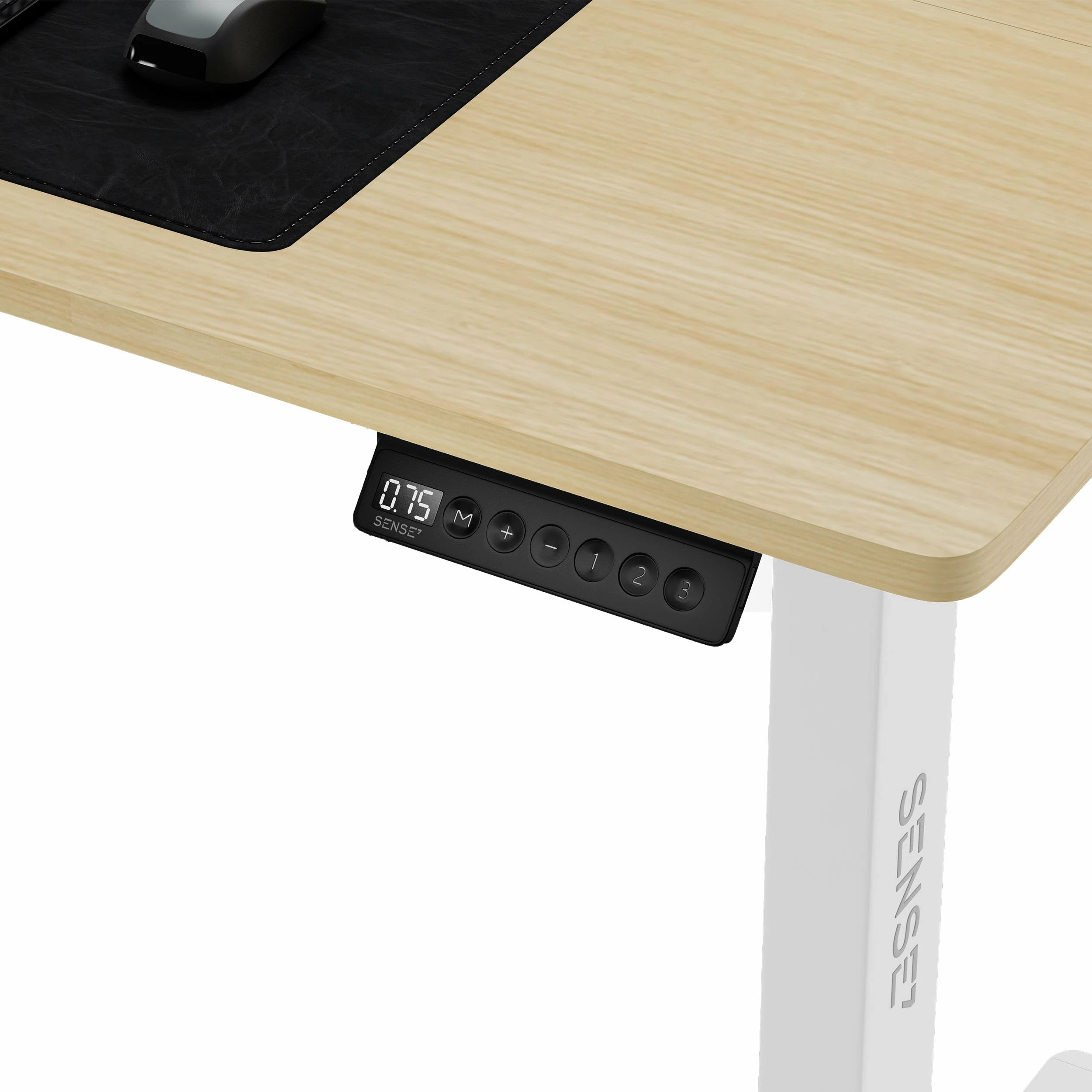 Tavolinë elektrike SENSE7 NOJO 120x60 cm, pishë/e bardhë