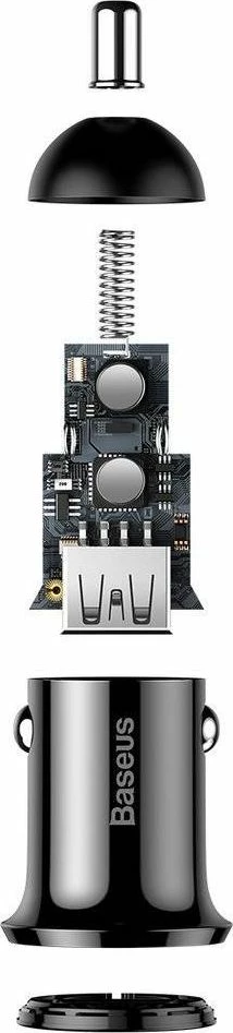 Karikues veture Baseus Grain Pro 2x USB-A 24W 4.8A 12/24V, i zi