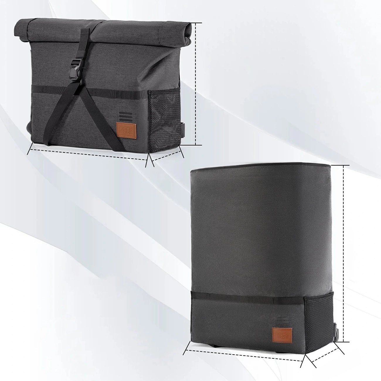 Çantë timoni biçiklete Rockbros H48 8-12 L, gri