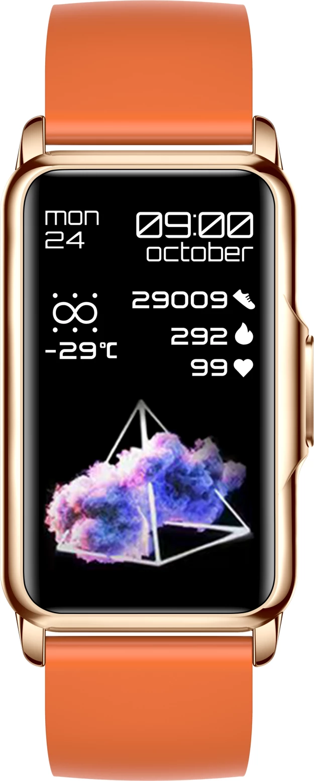 Smartwatch Moye Kronos Fit Buddy 1.47\" IP67 Bluetooth 5.0, portokalli